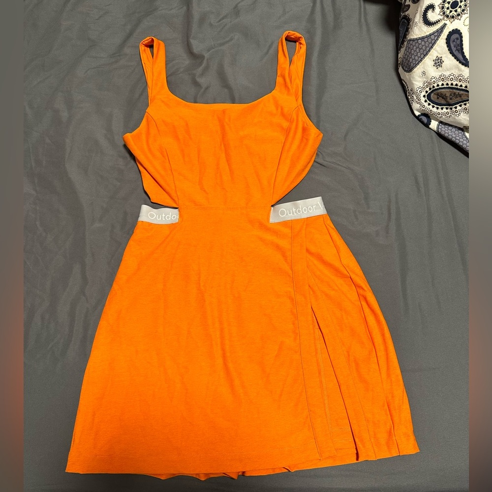 NEW Outdoor Voices Court Dress. Orange. Size M